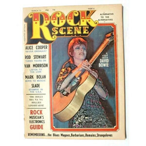 Vintage March 1973 Rock Scene Magazine Vol. 1 No. 1 - David Bowie